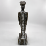 Side view of the handmade granite Nefertiti statue museum reproduction