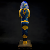 Back view of the King Tutankhamun statue museum reproduction