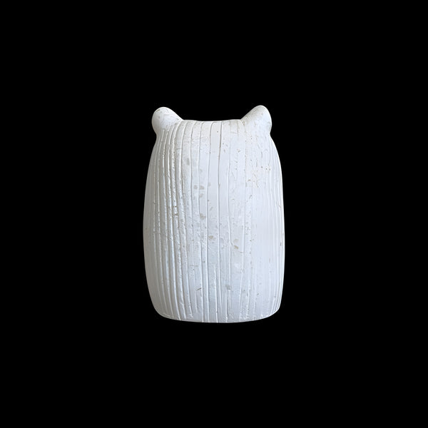 Alabaster Sekhmet bust museum reproduction, side profile view