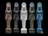 Granite Sekhmet statue museum reproduction, front view