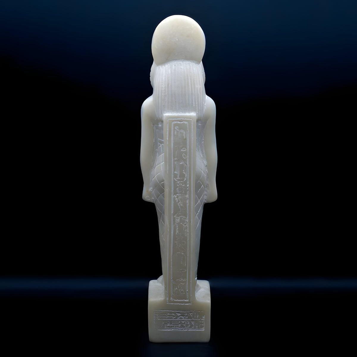 Granite Sekhmet statue museum reproduction, close-up detail