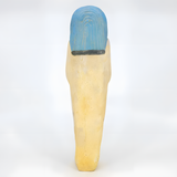 Back view of the handmade limestone ushabti statue museum reproduction