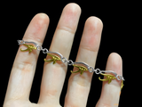 Handcrafted Eye of Horus sterling silver bracelet with gold-tone finish