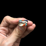 Eye of Horus ring, close-up detail
