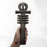 Handmade Egyptian stone Ankh statue, museum reproduction, front view