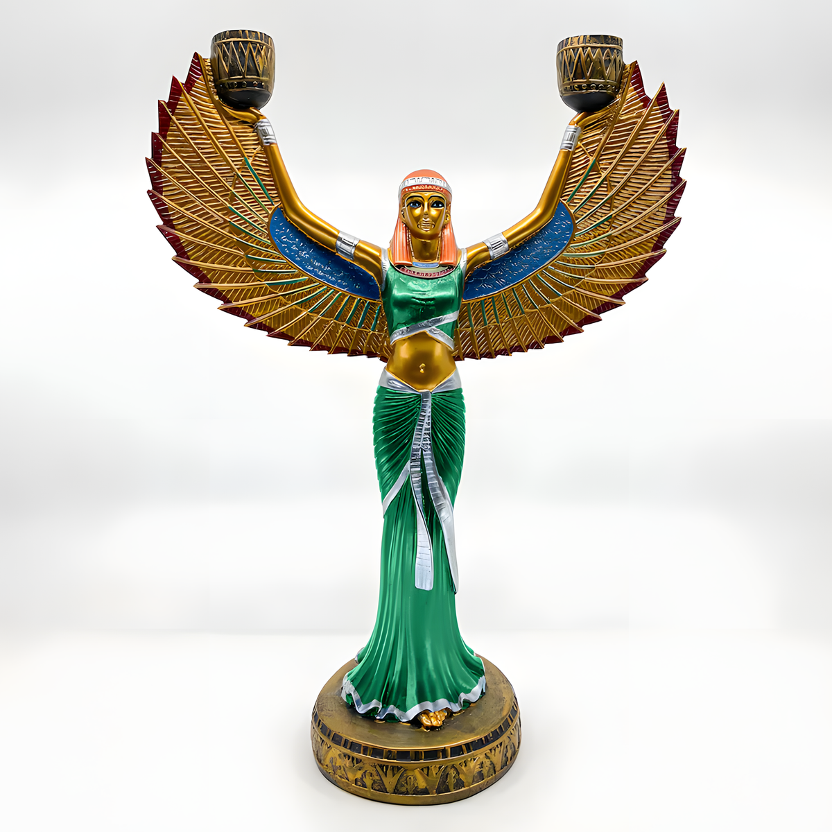 Isis statue museum reproduction, back view
