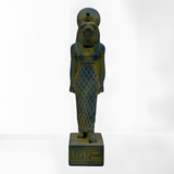 Handcrafted Sekhmet statue museum reproduction, front view