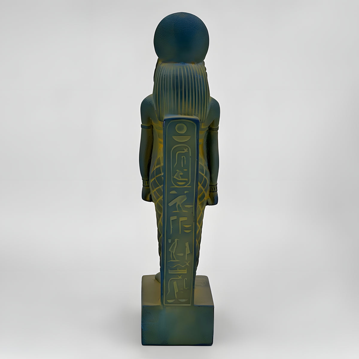 Handcrafted Sekhmet statue museum reproduction, side view