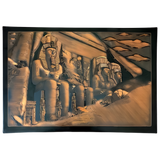 Abu Simbel temple copper wall art replica, hand-engraved museum reproduction