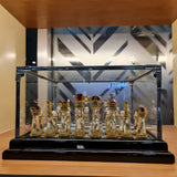 Asfour crystal chess set made in Egypt