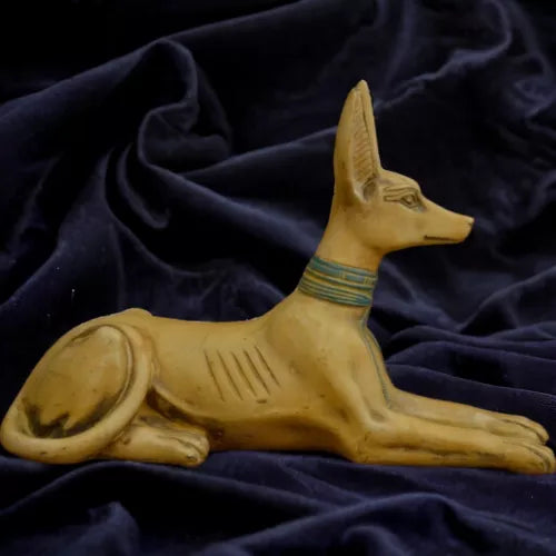 Exquisite Anubis God Statue - Ancient Egyptian Deity Figurine