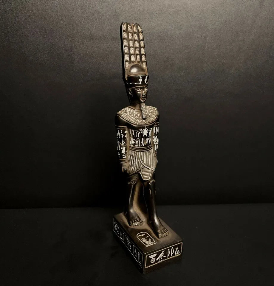 Amun RA statue God of sun - Made from Black stone