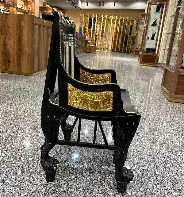 Rare Wooden Child's Chair of King Tutankhamun (Museum version)