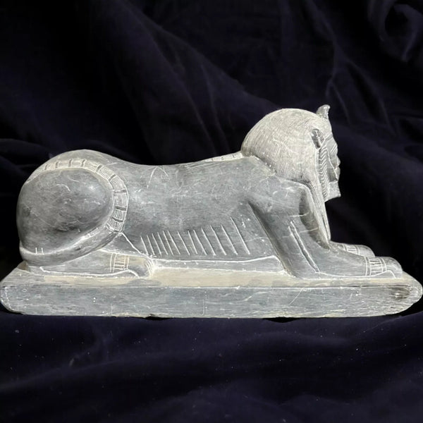 Rare Sphinx of Amenemhat III - Authentic Pharaonic Stone Statue