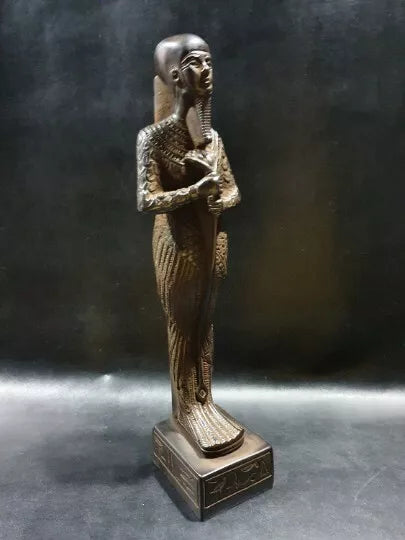 Votive Altar Statue of Egyptian God PTAH standing & holding the stick