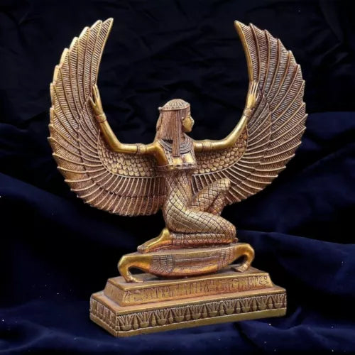 Handcrafted Isis Statue - Ancient Egyptian Goddess of Love & Happiness