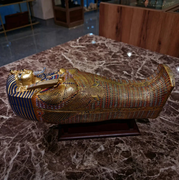 Limited Edition King Tutankhamun Second Coffin Replica, Hand crafted