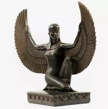 Ancient Egyptian ISIS goddess of love with the protection wings