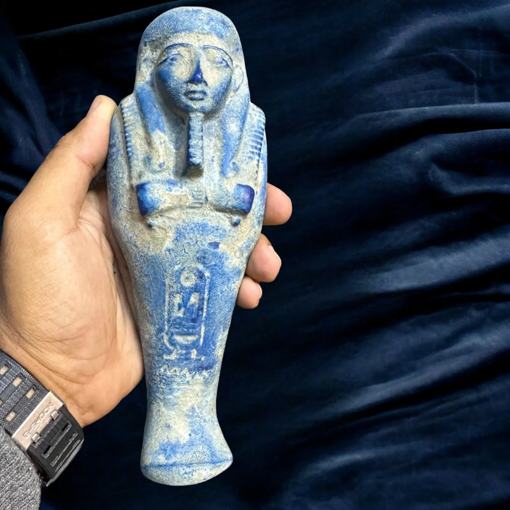 Authentic Egyptian Ushabti Statue - Exquisite Stone Craftsmanship