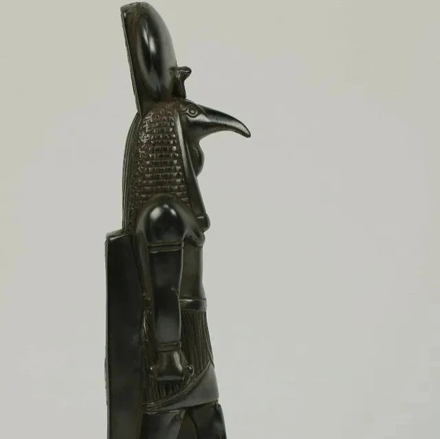 THOTH the Egyptian god of writing, magic, and the moon, hand made Altar statue