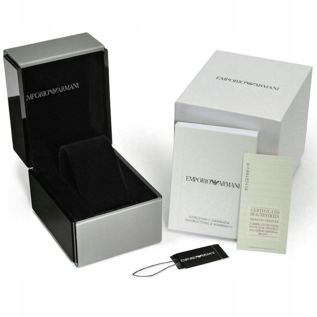 Emporio Armani silver watch with original box Authentic Emporio Armani woman main image 3