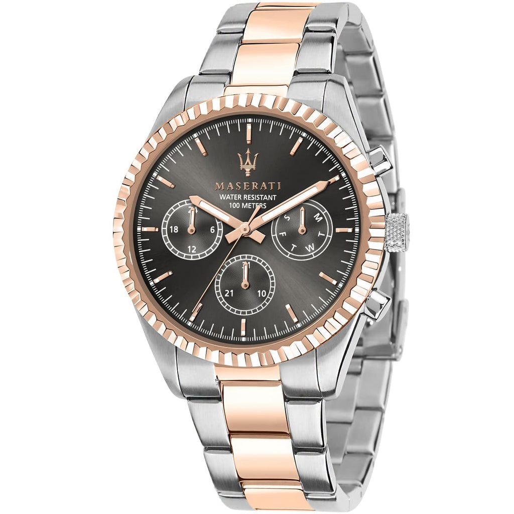 Maserati Competizione Watch R8853100020 - Black Dial and Metal Strap
