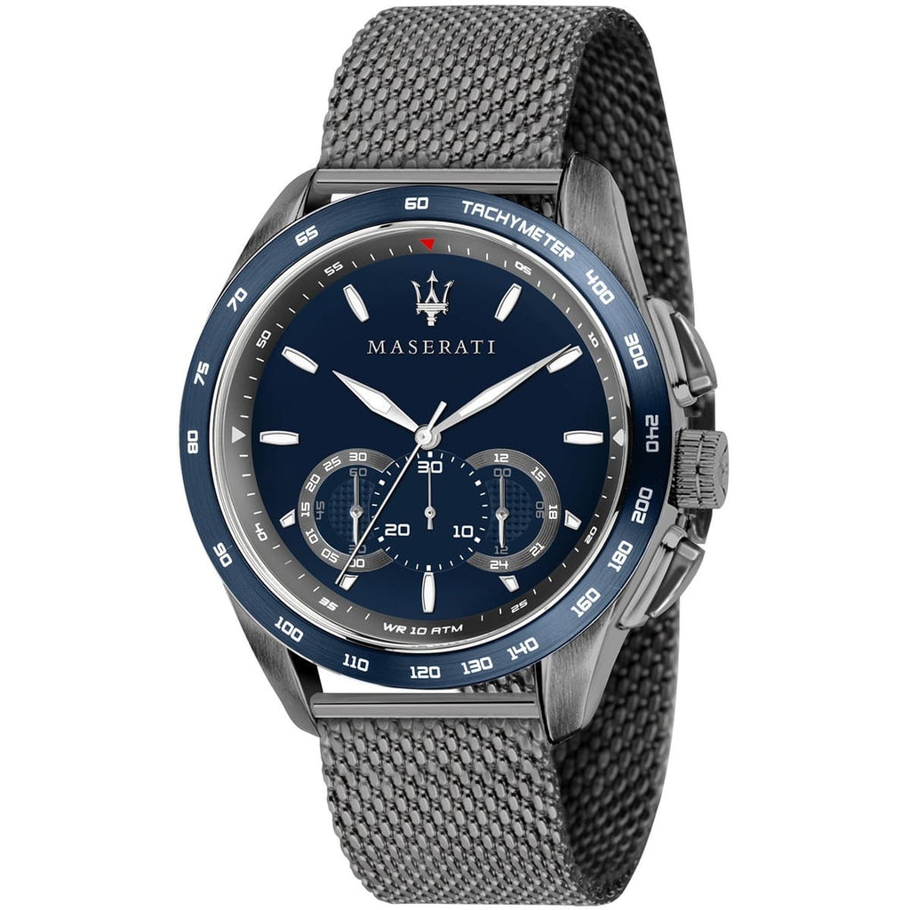 Maserati R8873612009 Men's Watch - Blue Face with Black Metal Strap