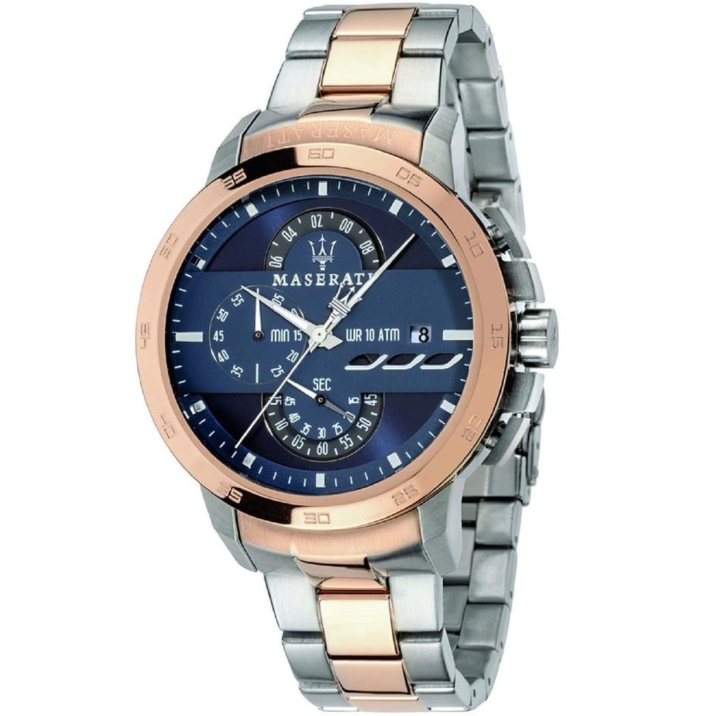 Maserati Ingegno Men's Watch R8873619002 - Rose Gold/Silver Bracelet