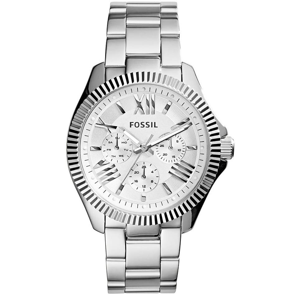 Fossil Cecile AM4568 Silver Dial Watch – Classic Stainless Steel Band