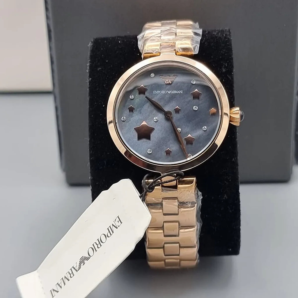 Emporio Armani AR11197 Women's Watch – Rose Gold Crystal Dial