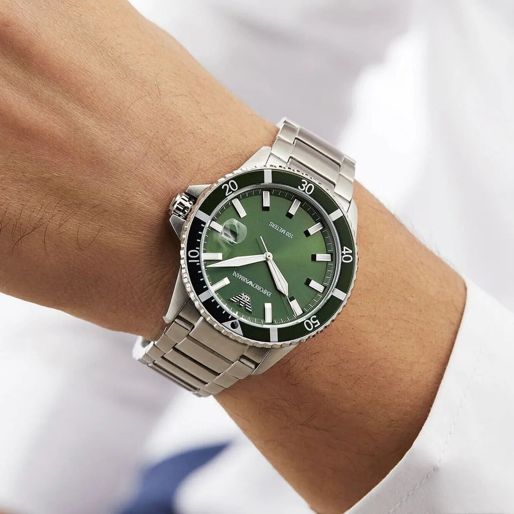 Emporio Armani AR11338 Men's Luxury Chronograph Watch - 50M Waterproof