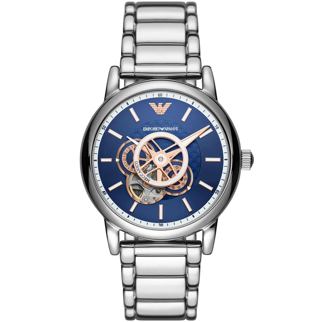 Emporio Armani Men's AR60036 Watch – Sleek Black Dial & Metal Strap
