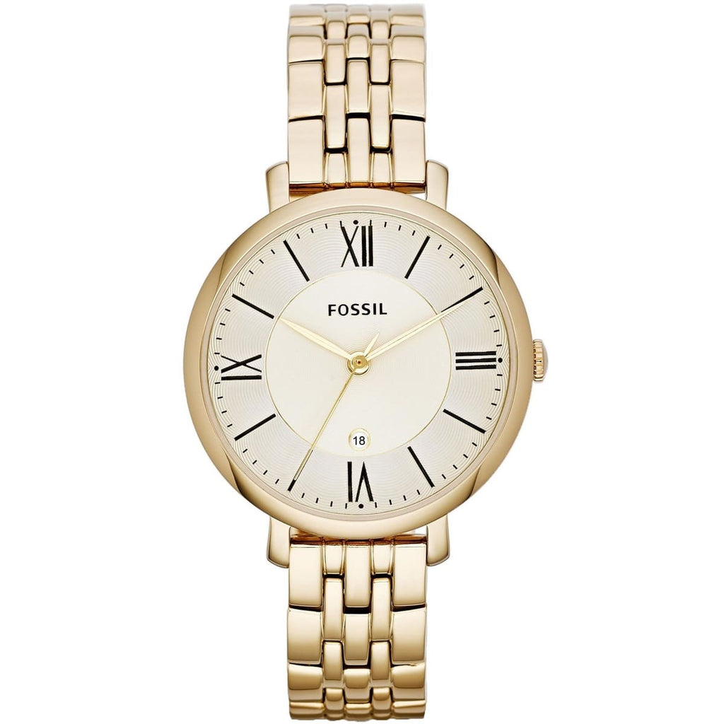Fossil Women's ES3434 Watch - Pearl White Dial and Luxe Gold Bracelet