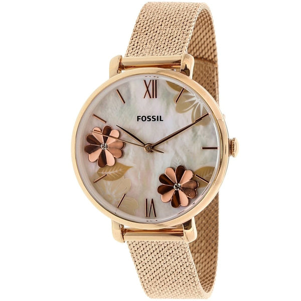 Fossil Jacqueline ES4534 Women's Watch - Rose Gold Metal Strap