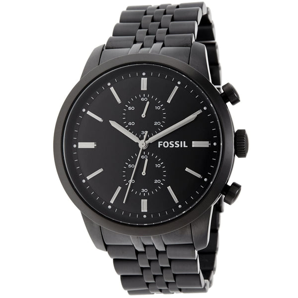 Original Fossil Men's Watch FS4787 - All-Black Chronograph Design