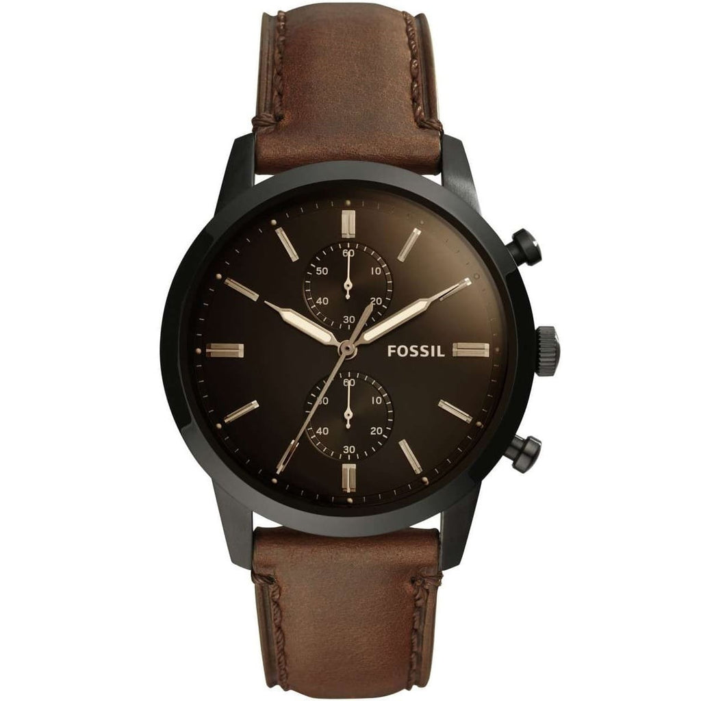 Fossil Townsman Men's Watch FS5437 - Brown Face with Matching Strap