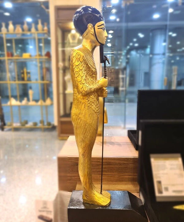 Limited Edition God Ptah Golden Statue (Museum Version), Handcrafted Replica.