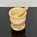 Handmade Egyptian alabaster mixing bowl and pestle set