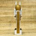 Authentic Anubis Statue - Handmade White and Gold Egyptian God Statue