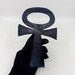 Side view of blue Ankh pendant replica
