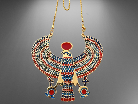 Ancient Egyptian Ra Pendant - Sun God Amulet Necklace