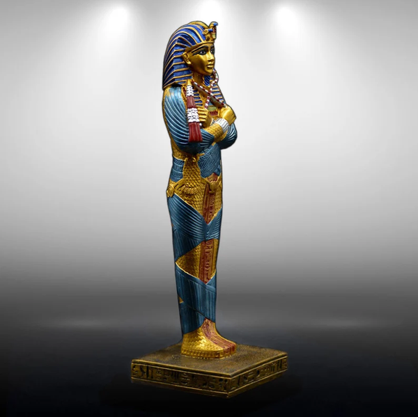 Handcrafted King Tutankhamun Statue - Egyptian Pharaoh Sculpture