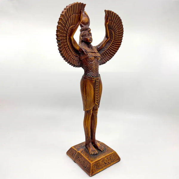 RARE Winged Goddess Isis Statue - Egyptian Protection Deity