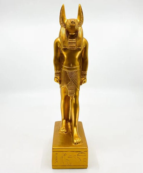 RARE GOLDEN ANUBIS STATUE - Egyptian God of the Underworld