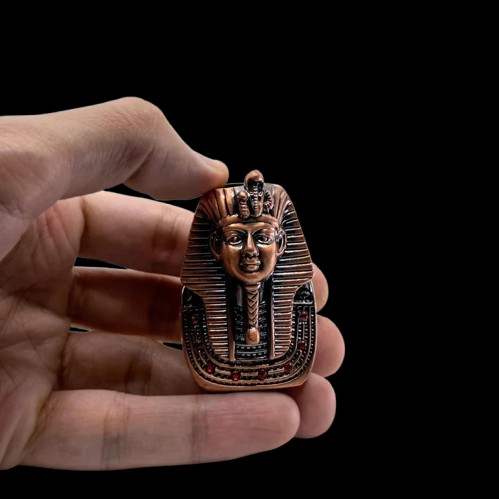 Handmade Egyptian Pharaoh Tutankhamun Candle Holder Miniature