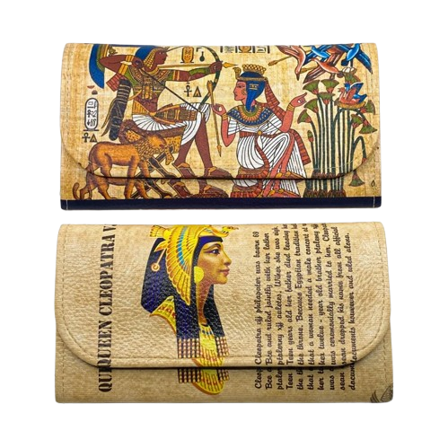 Unique Leather Wallets – Cleopatra, King Tut and Ankhesenamun Inspired