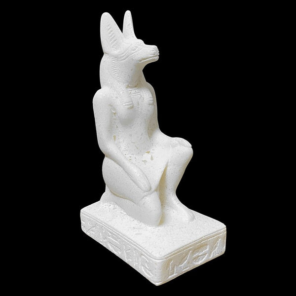 Handmade Anubis Statue - Authentic Egyptian God of Afterlife Sculpture