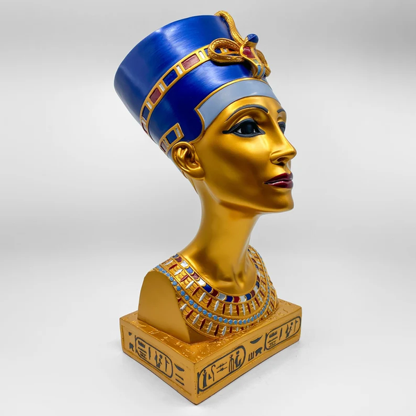 Queen Nefertiti Bust Statue – Authentic Handmade Egyptian Artifact
