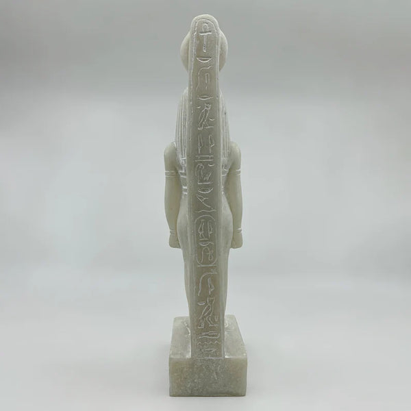 Rare Pure White Hathor Statue - Egyptian Goddess of Love and Healing