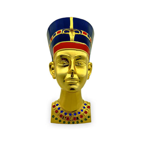 Golden Nefertiti Bust – Handmade Egyptian Queen Sculpture